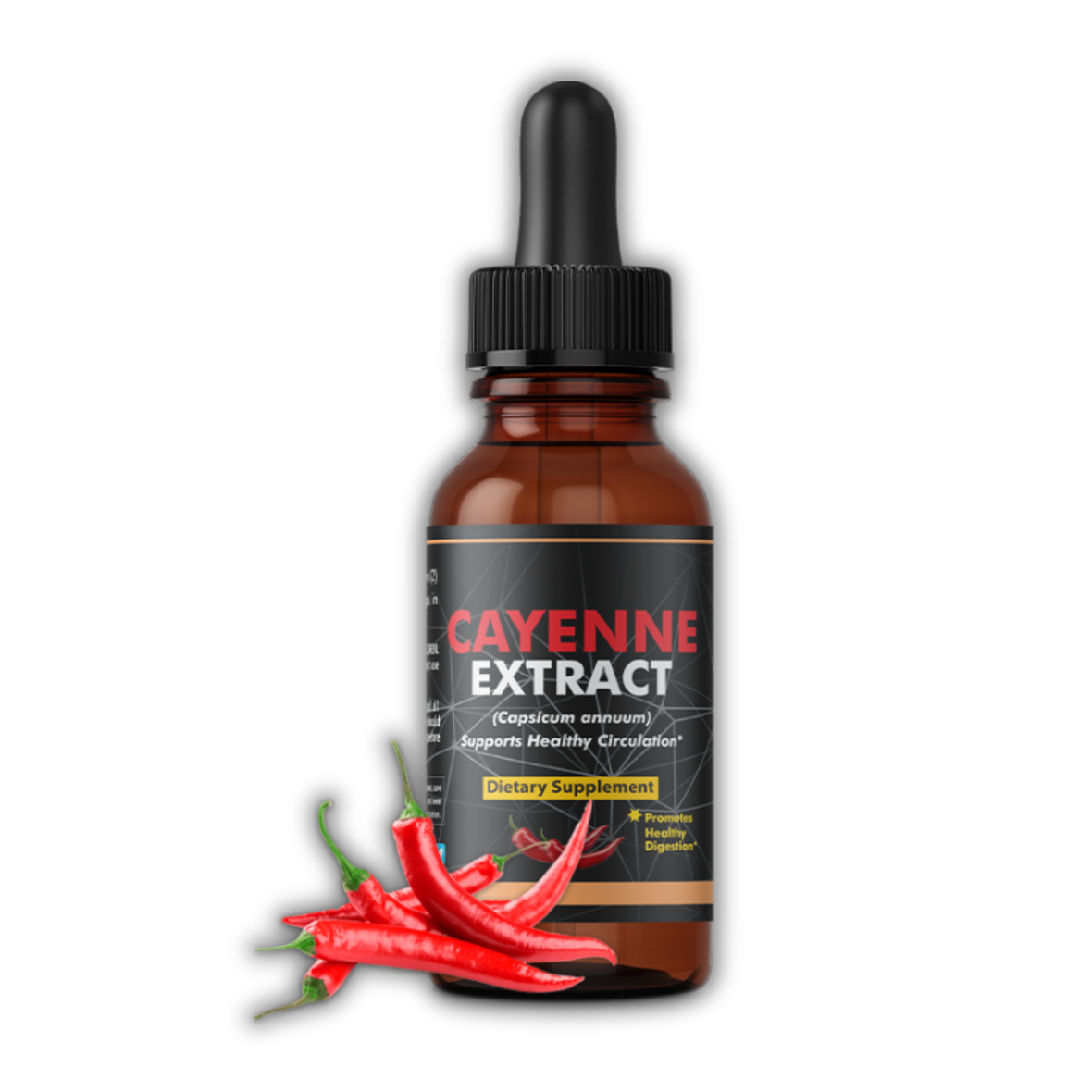 Qei Lifeline Cayenne Extract – Supports circulation, digestion, and metabolism with pure cayenne pepper.