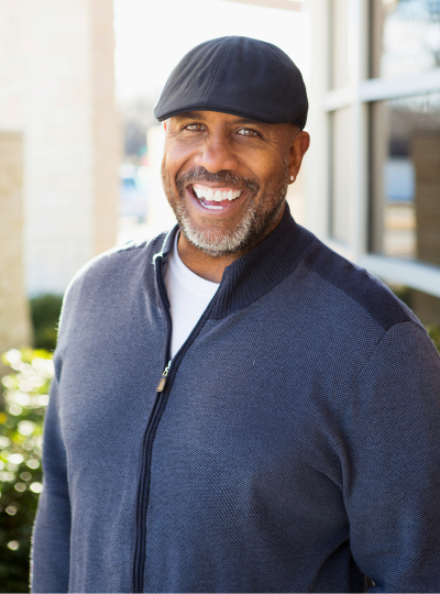 healthy and happy man